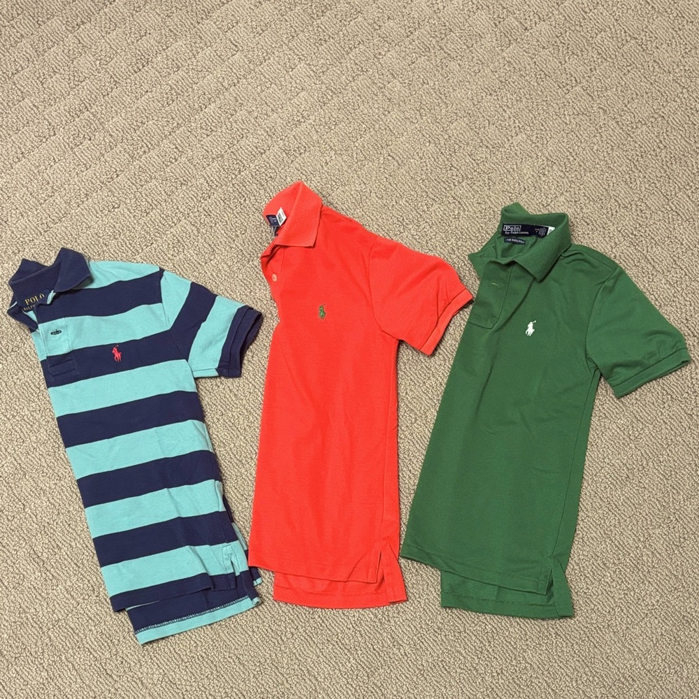 Polo by Ralph Lauren Kids' Blue, Red, and Green Polo Shirts